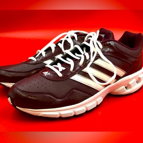 Adidas Men's Burgundy Low Top Lace Up Athletic Shoes - Size 11.5 - Picture 3 of 9